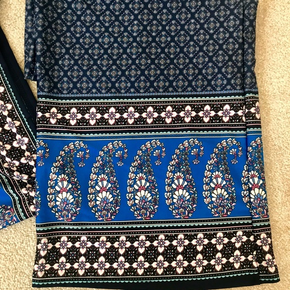 (Last One) Blue Floral Patterned Jumpsuit - Picture 8 of 8